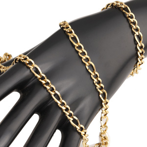 Cadena Cubana de Acero Inoxidable 3:1, Alambre Cuadrado Color Dorado, Collar Unisex de Moda, Joyería DIY H1658 - Product Image 5