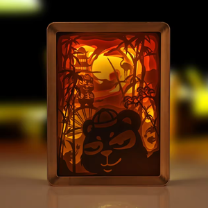 Hộp Đèn Cắt Giấy Hộp Bóng 3D Khung Đèn Ngủ <span class=keywords><strong>Led</strong></span> Nghệ Thuật Treo Tường Khung Ảnh - Product Image 3