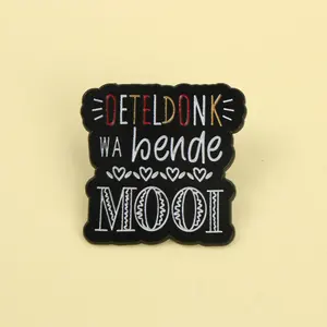 Oeteldonk WA bende <span class=keywords><strong>mooi</strong></span> Enamel โลหะเคลือบเข็มกลัดป้ายกระเป๋าเป้สะพายหลังเสื้อผ้าเครื่องประดับ DIY ของขวัญสำหรับเพื่อน - Product Image 1