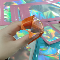 Pochette Holographique Colorée à Fenêtre pour Livraison Express, Imperméable, Anti-Odeur, Réutilisable, Scellable, pour Bijoux et Électronique