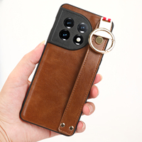 Étui de protection multifonctionnel en cuir PU avec dragonne pour OnePlus Ace2 5G/OnePlus 11R 5G Coque arrière en cuir