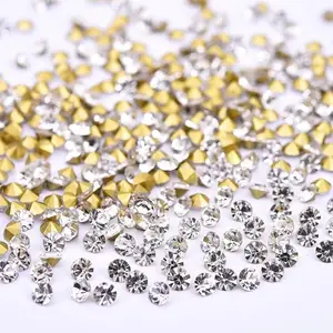 China Steentjes Chaton Glas Stenen 2Mm Crystal Point Terug Rhinestones Groothandel