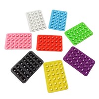 Mini Saugnapf matte Anti-Rutsch-Einseitiger Handy halter Kleber 24 Saugnäpfe (10mm Durchmesser) Silikon material für Autos