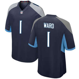 Pria untuk Tennesseee Jersey sepak bola Amerika kustom seragam olahraga pemuda LOGO bordir ukuran besar Throwback pendek - Product Image 2