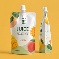 Pochettes liquides réutilisables avec bec verseur pour le stockage du lait biologique, sacs d'emballage étanches pour lait et jus de fruits