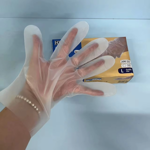 Mitaines en plastique PE <span class=keywords><strong>transparent</strong></span> de qualité alimentaire <span class=keywords><strong>Gant</strong></span> à main <span class=keywords><strong>jetable</strong></span> en polyéthylène Ldpe poly pour le service alimentaire - Product Image 1