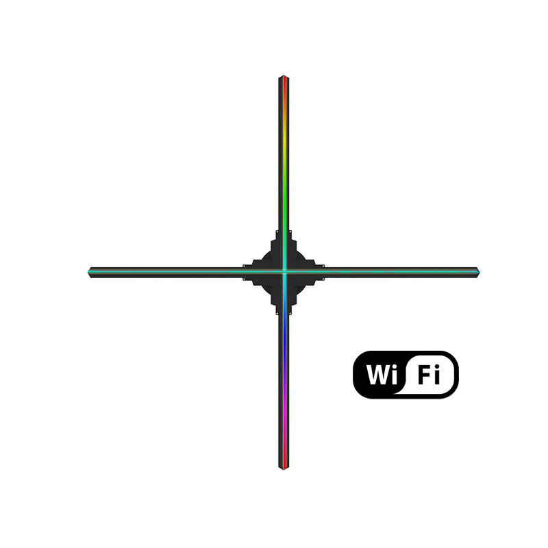 Giwox Holo-100 led fan display 1024P WiFi function HOLOGRAPHIC FAN 4 blades fan Display hologram equipment