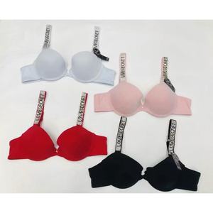 Alta Calidad Bras De Copa B Con Push up Tirantes Decorados Con Pedrería En Variedad De Colores - Product Image 3