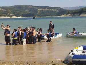 Perahu Dayung Solarmarine 2 Orang, Perahu Karet PVC 0.7 mm, Kayak Ringan, Perahu Pancing - Product Image 6