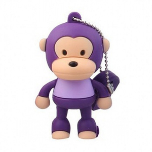 Flashdisk USB Grosir KDATA Bentuk Monyet Kapasitas 4GB 2GB 1GB Bahan PVC Silikon Logam Murah Hadiah Promosi Kartu Memori Disk <span class=keywords><strong>Stick</strong></span> - Product Image 4