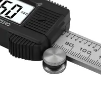 Promozione calibro digitale precisione 0.01mm grande schermo LCD strumento di misurazione digitale calibro a corsoio in acciaio inossidabile con scatola
