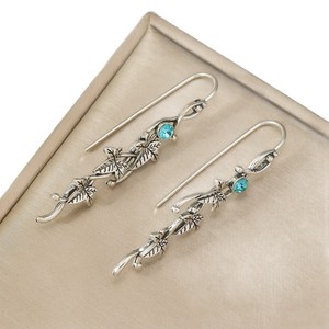 Orecchini da donna stile elfo con foglie di edera, gioielli vintage fantasia alla moda - Product Image 3