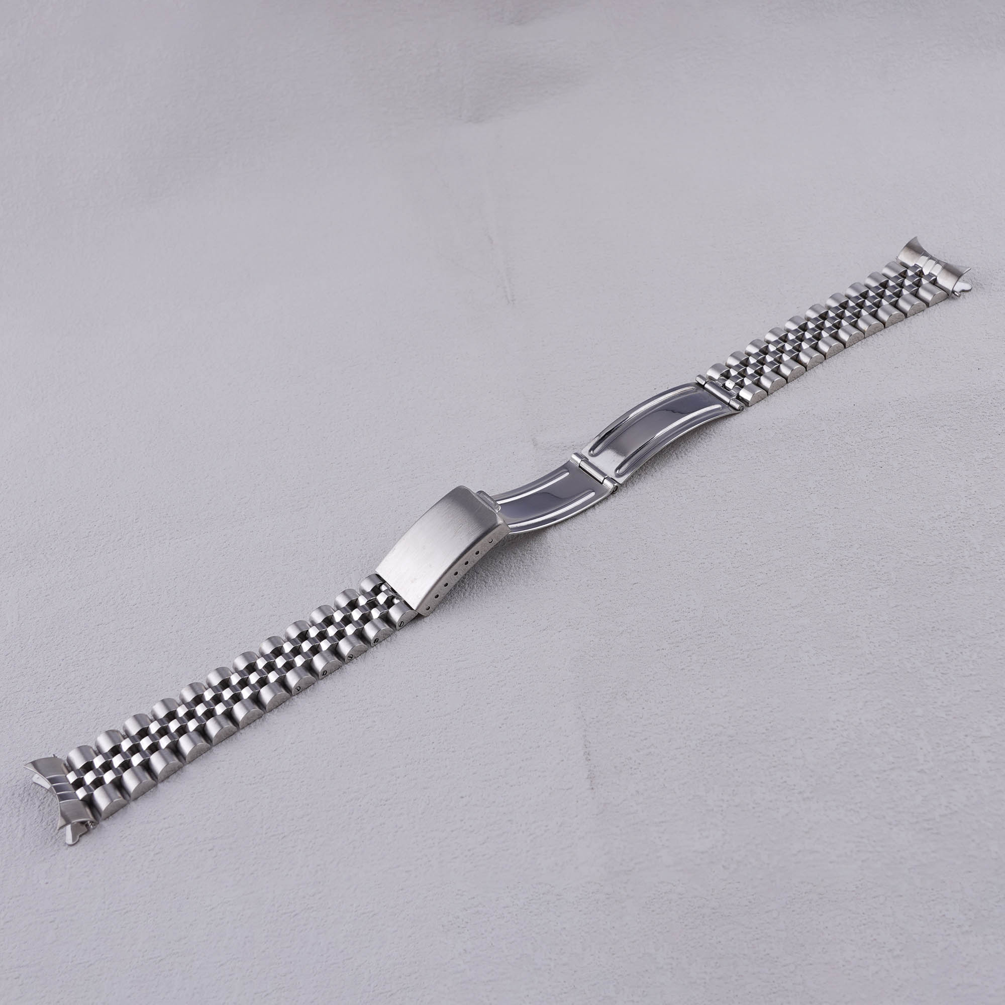 US Stock TAX FREE for Rolex Datejust 20mm Silver Jubilee 316L Steel Hollow Curved End Luxury Watch Band Strap Bracelet