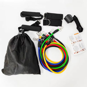 Equipo de Ejercicio en Casa, Juego de Bandas de Resistencia con Asas, Cuerda de Tracción para Entrenamiento de Fuerza para Hombres y Mujeres, LM30003 - Product Image 6