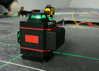 Niveau laser numérique industriel vert, mode extérieur DIY, haute précision, rétroéclairé, mode de verrouillage, magnétique, 16 lignes, longue portée, mise en page complète