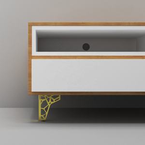 Gambe mobili Moderna di Lusso del Bicromato di Potassio Laterale Comodino Panca Piedi Console <span class=keywords><strong>Oro</strong></span> In Acciaio Inox di Mobili In Metallo Letto Armadio Divano Gambe Per Il Sofà - Product Image 6