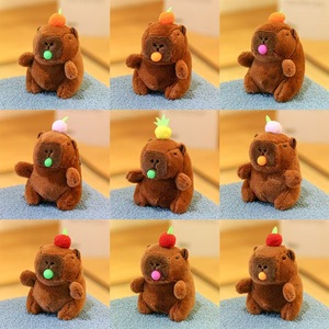 Kapi barra siêu mềm Gấu sang trọng Mặt dây chuyền lắc Capulet PP bông đầy Keychain búp bê hàng loạt Quà Tặng - Product Image 3