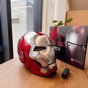 <span class=keywords><strong>Casque</strong></span> <span class=keywords><strong>Iron</strong></span> <span class=keywords><strong>Man</strong></span> Mark V de qualité collection 1:1 en résine ABS avec commande vocale Jarvis et éclairage LED, pour cosplay et exposition - Product Image 5