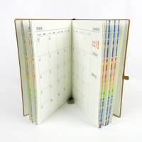Couverture de carnet rouge A4/A5 personnalisée de qualité supérieure, durable, imperméable, fournitures scolaires et de bureau, bande élastique, design avec fente pour cartes
