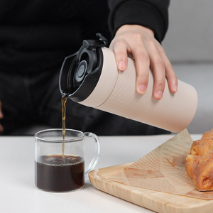 Travel Vacuum Insulated <strong>Coffee</strong> French Press Mug, Tumbler with <strong>Coffee</strong> Press <strong>Plunger</strong>. Hand Brew <strong>Coffee</strong> and Tea Maker Tumbler Cup - Product Image 4