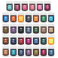 Ensemble de 34 couleurs de poudre de teinture tie-dye faite à la main, teinture réactive à l'eau froide, colorants textiles, artisanat pour enfants/vêtements, changement de couleur