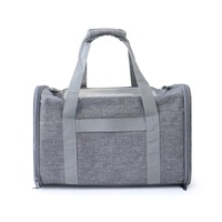 Sac de transport pliable et respirant pour animaux de compagnie (chats et chiens) avec fermeture éclair solide, approuvé TSA, vente en gros d'usine