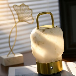 Natural Marble <b>Lamp</b> Portable Touch Control <b>Wireless</b> Ambient Light Table <b>Lamp</b> - Product Image 3