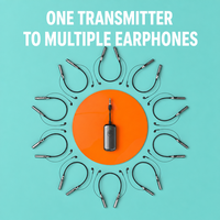 Écouteurs de monitoring numériques sans fil E9, transmetteur 2.4G, casque de streaming en direct un-à-n, audio à faible latence, affichage LED