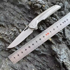 Cuchillo Plegable de Acero de Alta Velocidad HL M42, Mango de Acero Inoxidable 420, Borde Dentado, Herramienta Portátil para Bricolaje, Camping, Supervivencia al Aire Libre, OEM - Product Image 2