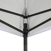 Tonnelle pliante d'extérieur en acier – Imperméable, ignifuge, coupe-vent, résistante aux UV, toutes saisons, réglable