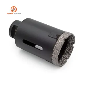 थोक कस्टम 2 इंच * 5/8"-11 एम14 एल95एमएम ड्राई डायमंड वैक्यूम ब्रेज़्ड कोर ड्रिल बिट्स कठोर प्राकृतिक पत्थर ग्रेनाइट संगमरमर के लिए उपयोग