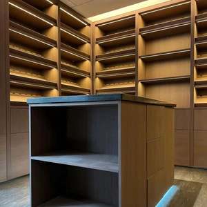 Muebles de Estilo Elegante para el Hogar, Sala de Estar, Hotel, Bodega, Bar en Casa, Gabinetes de Vino de Madera MDF con Vidrio - Product Image 2