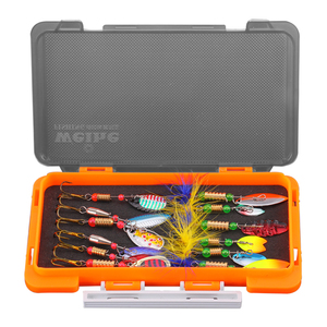 Set <span class=keywords><strong>di</strong></span> 12 Esche Metalliche Rotanti per la Pesca, Kit <span class=keywords><strong>di</strong></span> Esche a Cucchiaio in Metallo, Combo <span class=keywords><strong>di</strong></span> Esche Rotanti, Kit <span class=keywords><strong>di</strong></span> Esche per la Pesca - Product Image 1