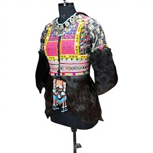 Handmade Bohemian Gypsy Style Women's Leather Long <b>Jacket</b> Coat - Product Image 1