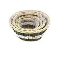 Panier de rangement en osier, pour fruits, pique-nique, produits durables, vente directe d'usine