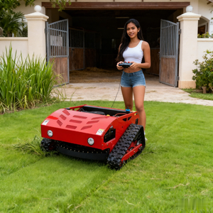 Grass Cutter Wheel New Design Cutting Width Remote Control Crawler <b>Lawn</b> <b>Mower</b> Grass Cutter <b>Mini</b> - Product Image 3
