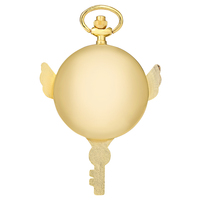 Reloj de bolsillo de cuarzo con forma de llave para niñas, collar, cadena colgante, Cardcaptor, Sakura, Anime japonés