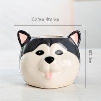 MSH Cartoon Puppy Animal Pot Creative Dog Office Desktop Succulent Planters