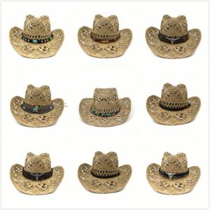 Sombrero de Vaquero de Plumas Cómodo y de Nuevo Estilo con Diseño de Sombrero de Paja Mexicano para Viajes, Pesca, Deportes y Uso Casual - Cuatro Estaciones - Product Image 6