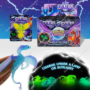 Jouets animaux à presser extensibles et collants, grands jouets sensoriels en TPR élastique avec queues lumineuses, oiseau, <span class=keywords><strong>requin</strong></span>, couleurs vives - Product Image 5