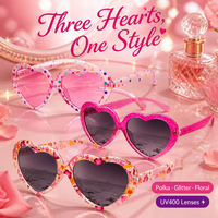 Lunettes de soleil teintées en forme de cœur style Y2K pour femme, tendance, vintage, classiques, assorties, vente en gros, logo personnalisé