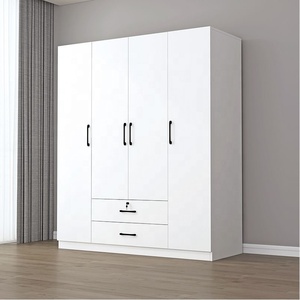 Armoire de rangement en <span class=keywords><strong>bois</strong></span> composite avec porte en verre trempé pour suite parentale - Product Image 2