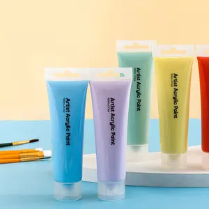 Sơn Acrylic không độc hại, đóng gói rời, nhiều màu sắc, 100ml, dùng cho giấy và vải canvas - Product Image 3