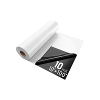 Meilleure vente transfrontalière : Film PE noir et blanc pour sous-sol, membrane spécialisée double face anti-humidité, barrière plastique pour