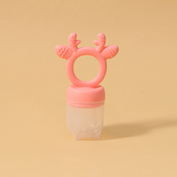 Nouvelle sucette écologique en silicone pour aliments pour bébés sans BPA avec impression de fruits frais pour les enfants de 0 à 12 mois