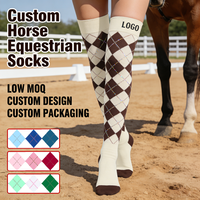 Chaussettes d'équitation hautes avec logo, tricot Xingyou, haute qualité, unisexe, compression pour hommes, chaussettes d'équitation personnalisées