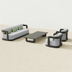 أريكة فناء معدنية متينة من الألومنيوم للأماكن الخارجية - Product Image 3