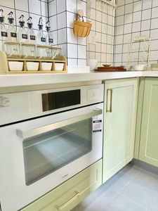 Les usines de conception d'armoire de haute qualité offrent des armoires de cuisine de stockage de style coloré sans cadre clair. - Product Image 5