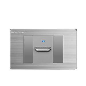 Yuhe Group Metal Wall <b>Switch</b> 1 Gang 1 Way 10A 230V Touch Control Minimalist IP20 - Product Image 1