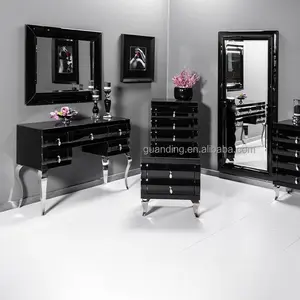 Coiffeuse de Table courbée en miroir, avec jambe en acier inoxydable, offre spéciale, nouvelle collection 2022
